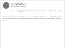Tablet Screenshot of kendra.barronsplace.com
